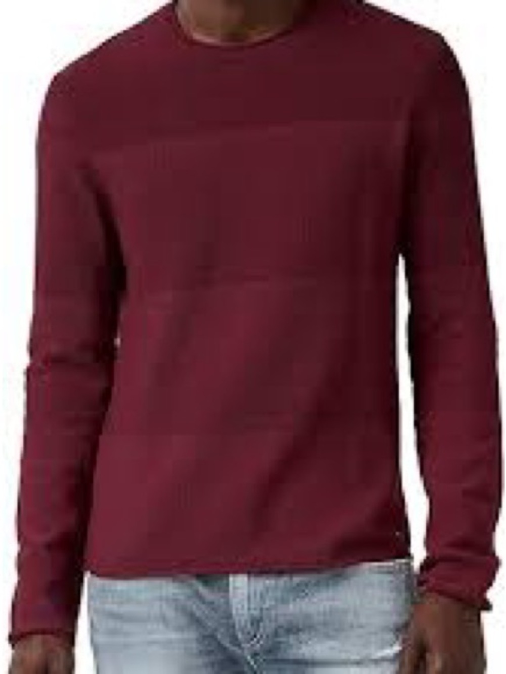 Buffalo David Bitton Men's Crewneck Sweater in Maroon